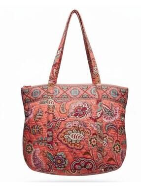 Vera Bradley Quilted Paisley Tote Bag